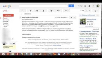 Comprovante de pagamento Google Adsense