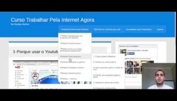 Curso Trabalhar Pela Internet Agora – Demonstração do conteúdo do curso