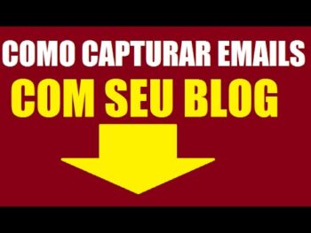 Como capturar contatos com um blog- Template certo mais captura de emails