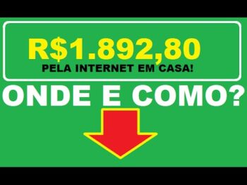 Onde ganhei R$1.892,00 trabalhando em casa pela internet | Rodrigo Vitorino