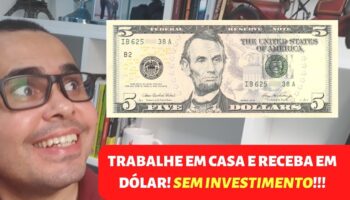 📶 Trabalhe em casa e receba em DÓLAR | 4 formas de trabalhar em casa sem precisar de investimento