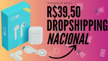 Fornecedor DropShipping fone de ouvido sem fio Bluetooth i11 TWS 5.0 | ESTOQUE NO BRASIL