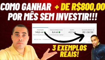 Veja como ganhar mais de R$800,00 por mês fazendo o que você gosta! NÃO FIQUE SÓ NO MERCADO LIVRE!