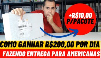 Como ganhar mais de R$200,00 reais por dia com a loja Americanas FAZENDO ENTREGAS ATÉ A PÉ 🏃