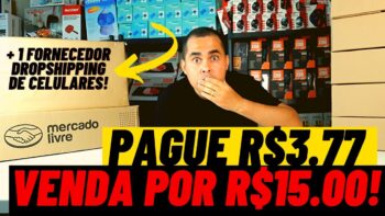 📦 Pague R$3,77 e venda por R$15,00 no Mercado Livre | 3 Fornecedores e um deles FAZ DROPSHIPPING