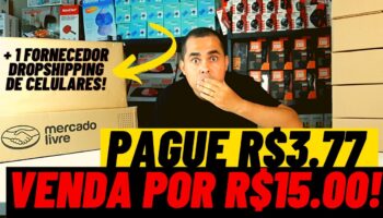 📦 Pague R$3,77 e venda por R$15,00 no Mercado Livre | 3 Fornecedores e um deles FAZ DROPSHIPPING