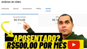 😱 Dá para se aposentar com o Youtube? Isso me gera R$500 reais por mês sem vender nada