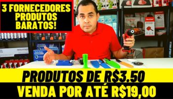 Pague R$3,50 e venda por R$19,00 no Mercado Livre | 3 Fornecedores de produtos baratos para revenda