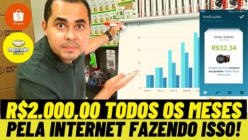 Como ganhar R$2.000,00 por mês pela internet usando o Mercado Livre, Shopee e Hotmart! COMPROVADO