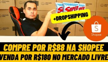 Compre na Shopee por R$87,85 e venda no Mercado Livre por R$180,00 | Produtos para ganhar dinheiro