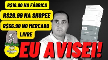 Produto de R$16.00 na fábrica sendo vendido por R$56.90 no MercadoLivre USE a Shopee como FORNECEDOR