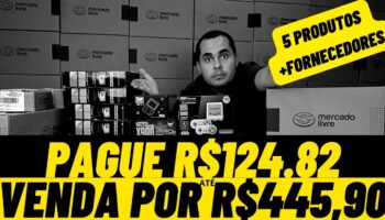 5 Produtos para ganhar dinheiro na Shopee e MercadoLivre | Pague R$125,00 e venda por até R$445,00