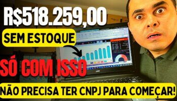 🔴Produto com R$518.259,00 em vendas! Sem estoque começando como pessoa física até pelo Mercado Livre