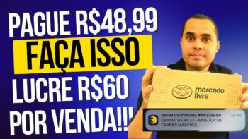 Pague R$48,99 e venda por até R$160,00 | Como ter lucro vendendo mais caro que no Mercado Livre