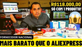 Fornecedor com estoque no Brasil mais barato que o Aliexpress! R$118 mil na Shopee e Mercado Livre