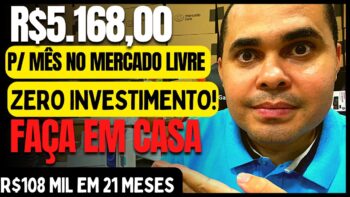 Produto feito em casa vendendo R$5.168,00 por mês no Mercado Livre com ZERO INVESTIMENTO! VÍDEO AULA