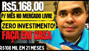 Produto feito em casa vendendo R$5.168,00 por mês no Mercado Livre com ZERO INVESTIMENTO! VÍDEO AULA