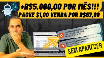 COMPROVADO! R$1.000,00 por mês pela internet! Pague $1,00 e venda por R$67,00 sem MERCADO LIVRE!