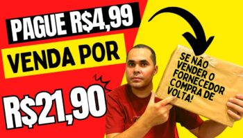 😦Pague R$4,99 e venda por R$21,90 no Mercado Livre! Fornecedor compra de volta SE NÃO VENDER!