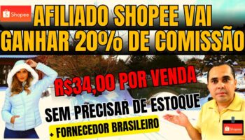 Afiliado Shopee promoção de Abril+Fornecedor brasileiro de jaquetas