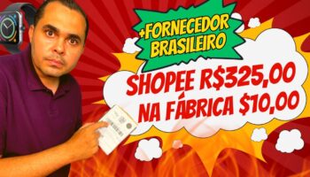 Produto de US$10 na Fábrica sendo vendido por R$325,00 na Shopee e R$125,00 em FORNECEDOR BRASILEIRO