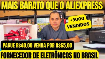 Mais barato que no Aliexpress! Pague R$40,00 e venda por R$65,00 no MercadoLivre FORNECEDOR NACIONAL