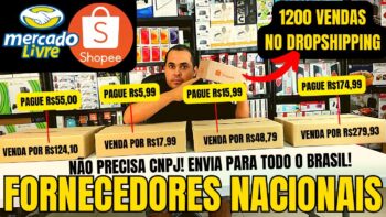 Fornecedores para Shopee e Mercado Livre! Pague R$54,99 e venda por R$124,10 DropShipping e Atacado