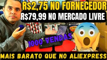 Shopee e Mercado Livre! Fornecedor chinês com estoque no Brasil Pague R$2,75 venda até por R$79,99