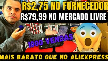 Shopee e Mercado Livre! Fornecedor chinês com estoque no Brasil Pague R$2,75 venda até por R$79,99