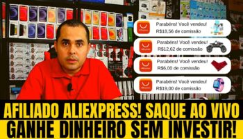 R$611,51 como Afiliado Aliexpress! Como sacar e ganhar dinheiro sem estoque nem DropShipping